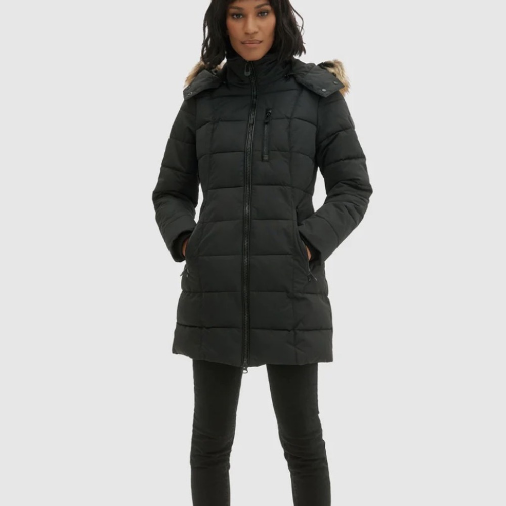 NOIZE Vegan Hannah Mid Length Parka